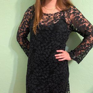 Black lace dress from T Los Angeles